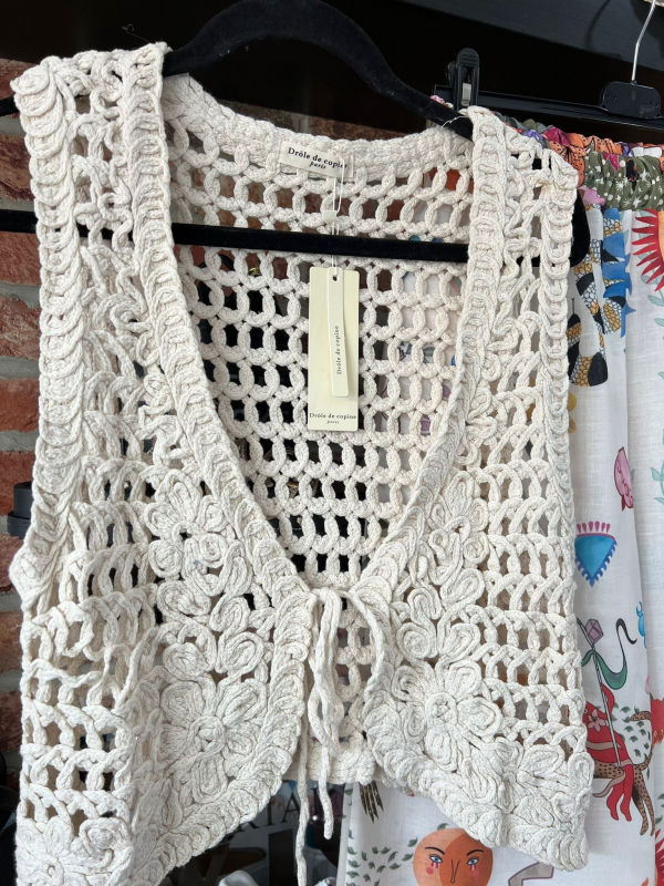 Iris Crochet Waistcoat